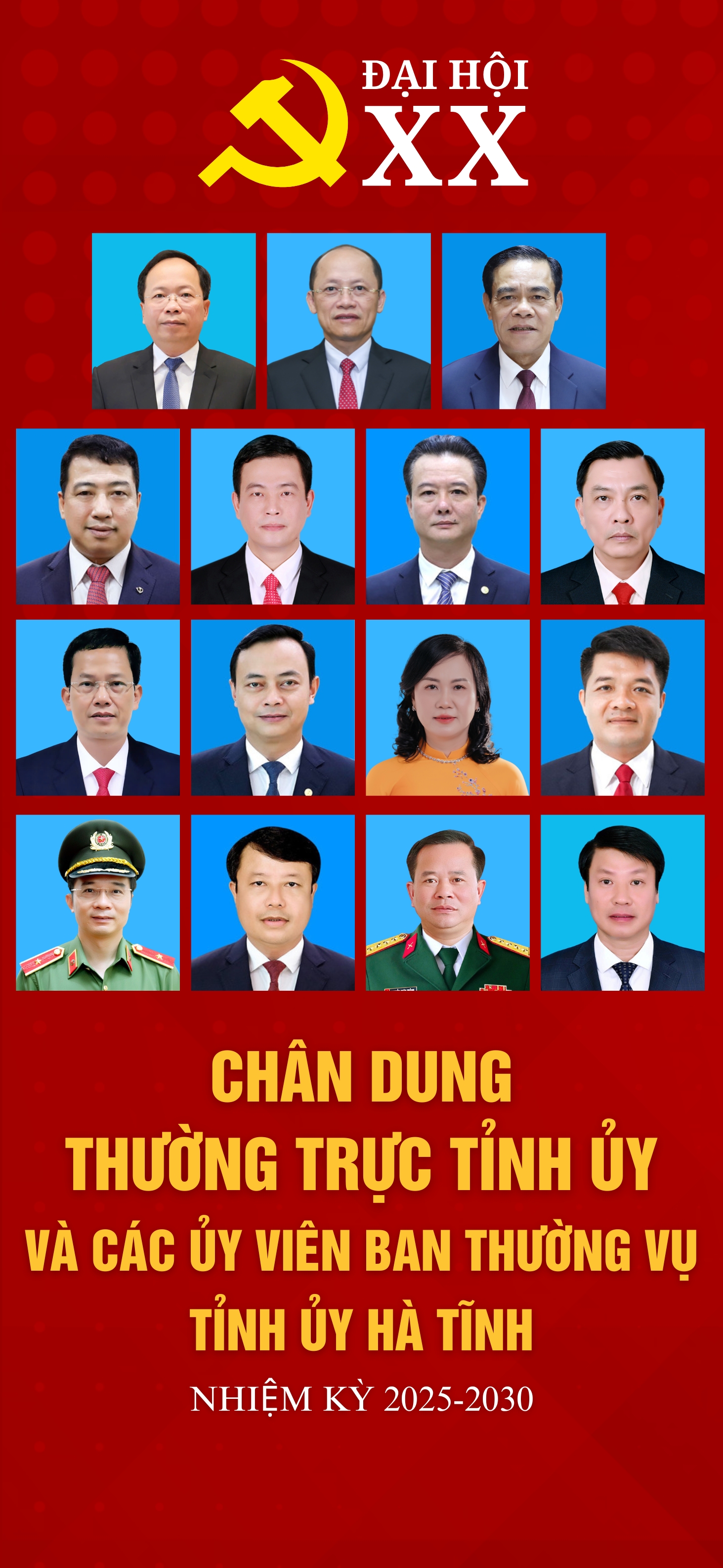 Thường trực và Ban Thường vụ Tỉnh ủy Hà Tĩnh